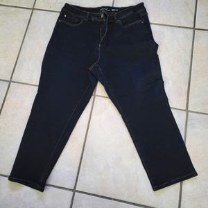 inc curvy skinny leg cropped denim jean size 16
